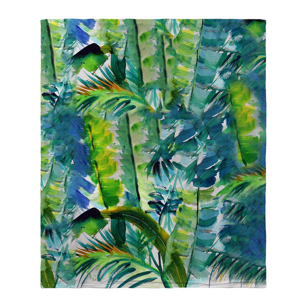 Jungle Greens Silk-Touch Throw