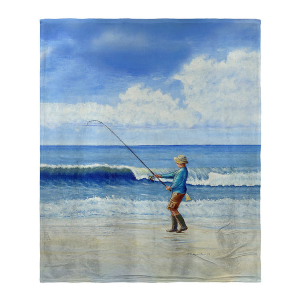 Surf Fishing Silk-Touch Throw