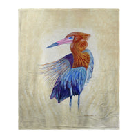 Reddish Egret Portrait II Silk-Touch Throw