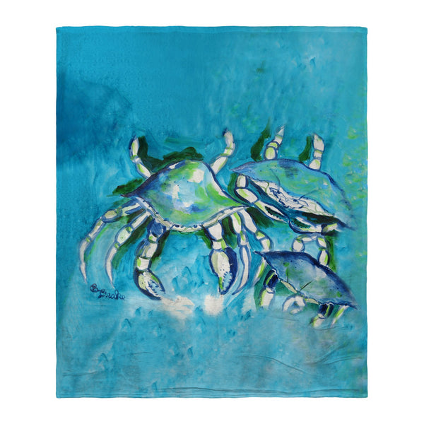 White Crabs II Silk-Touch Throw