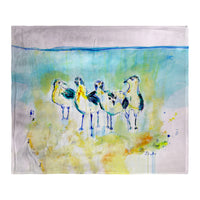 Abstract Gulls II Silk-Touch Throw