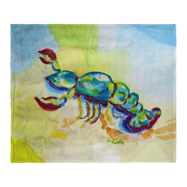 Colorful Lobster Silk-Touch Throw