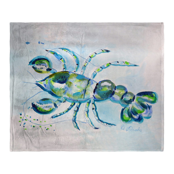 Blue Crayfish Silk-Touch Throw