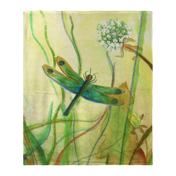 Betsy's Dragonfly Silk-Touch Throw