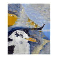 Gull Portrait Right Silk-Touch Throw