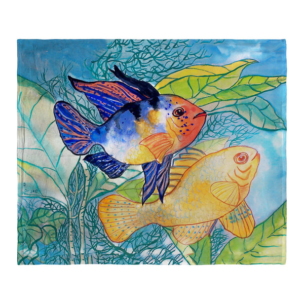 Betsy's Two Fish Silk-Touch Throw