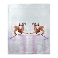 Dancing Deer Silk-Touch Throw