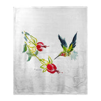 Betsy's Hummingbirds Silk-Touch Throw