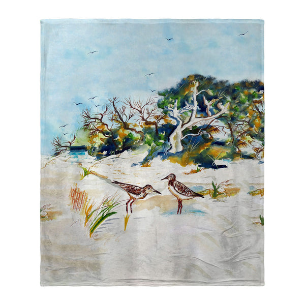 Trees & Beach Silk-Touch Throw