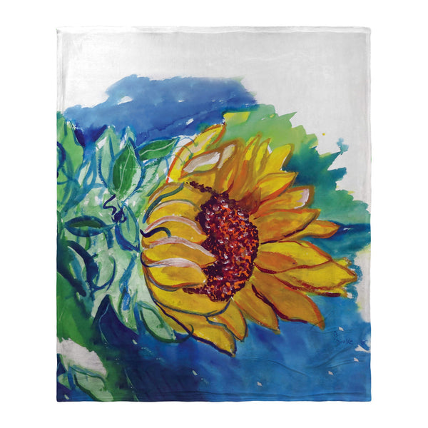 Windy Sunflower Silk-Touch Throw