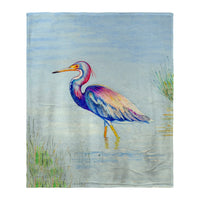 Tri-Colored Heron Silk-Touch Throw