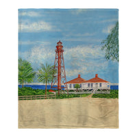 Sanibel Lighthouse, FL Silk-Touch Throw