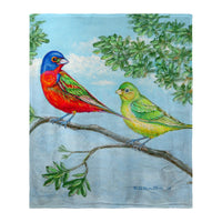 Pair of Buntings Silk-Touch Throw