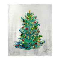 Christmas Tree Silk-Touch Throw