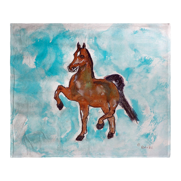 Dancing Horse Silk-Touch Throw