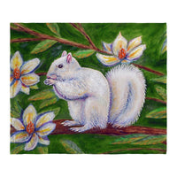 White Squirrel Silk-Touch Throw