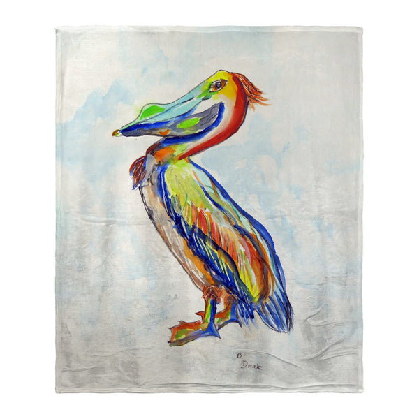 Sylvester Pelican Silk-Touch Throw