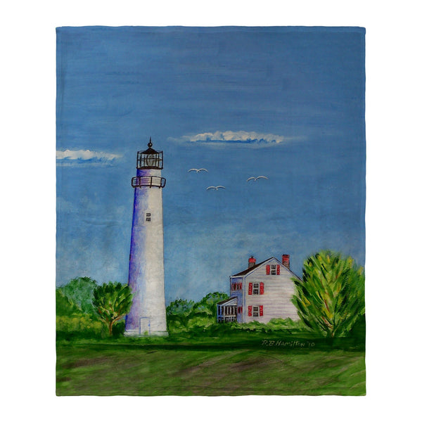 Fenwick Island Lighthouse, DE Silk-Touch Throw