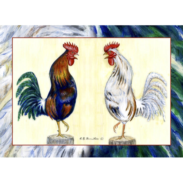 Blue Rooster Beach Towel