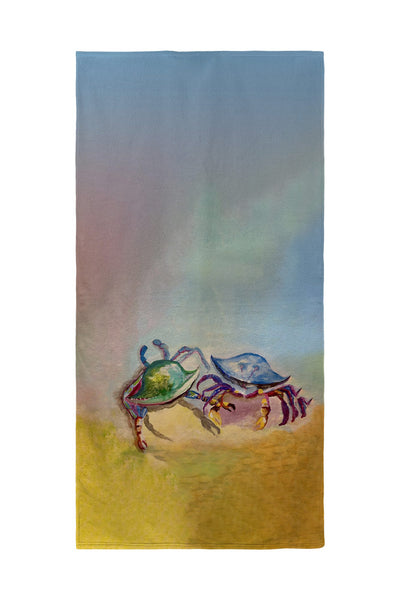 Betsy's Two Crabs Beach Towel
