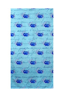 Blue Crab Script Multi Beach Towel