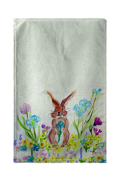 Garden Bunny Beach Towel