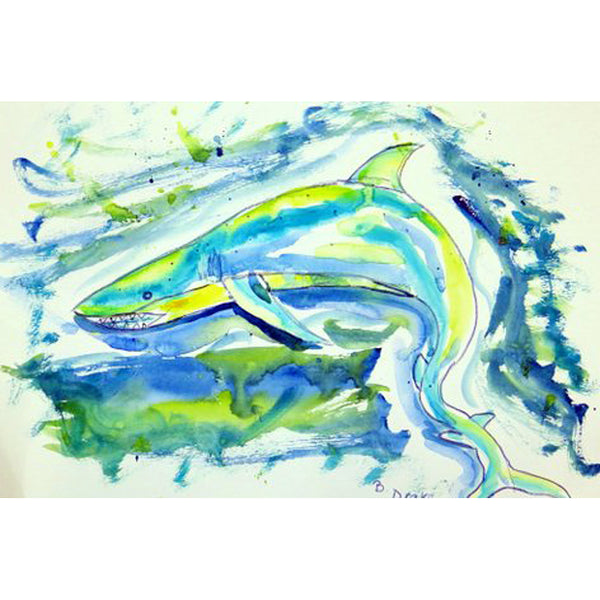 Green Shark Beach Towel