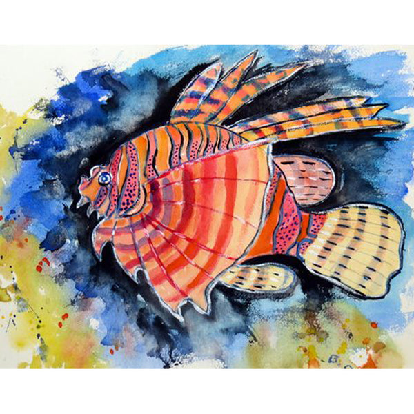 Betsy's Lion Fish Beach Towel