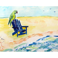 Parrot and Chair Beach Towel