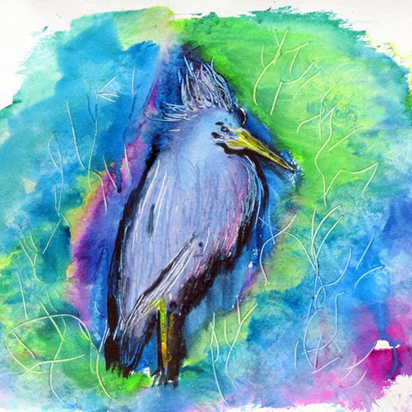 Little Blue Heron Beach Towel