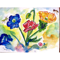 Bugs & Poppies Beach Towel