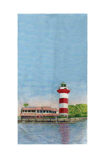 Hubble Head, ME Lighthouse Beach Towel
