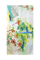 Colorful Palms  Beach Towel