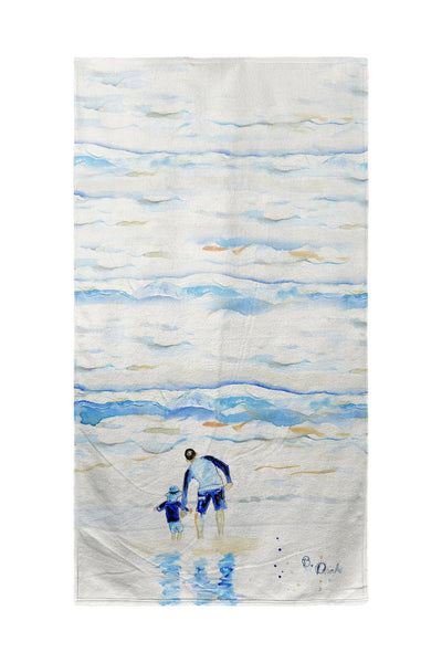 Facing the Waves Beach Towel