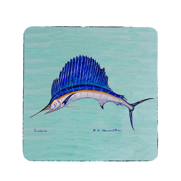 Sailfish - Teal Coaster Set of 4