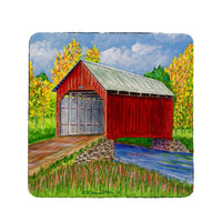 Dick's Covered Bridge Coaster Set of 4