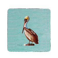 Pelican - Teal Coaster Set of 4