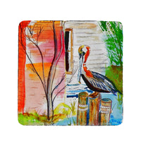 Betsy's Pelican Coaster Set of 4