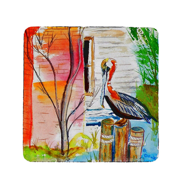 Betsy's Pelican Coaster Set of 4