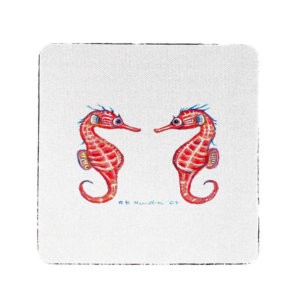 Seahorses Mirrored Coaster Set of 4