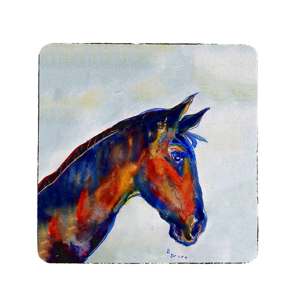 Blue Horse Coaster Set of 4