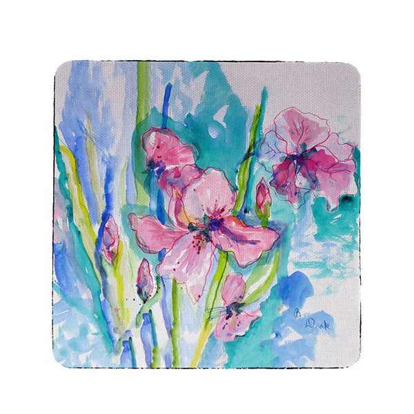 Pink Iris Coaster Set of 4