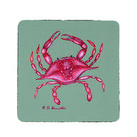 Pink Crab Coaster Set of 4