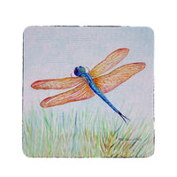 Amber & Blue Dragonfly Coaster Set of 4
