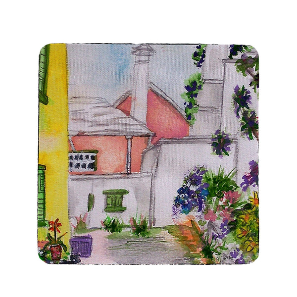 Yellow House Coaster Set of 4