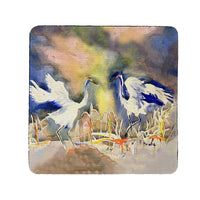 Whooping Crane Coaster Set of 4