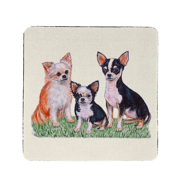 Chihuahua Dogs Coaster Set of 4