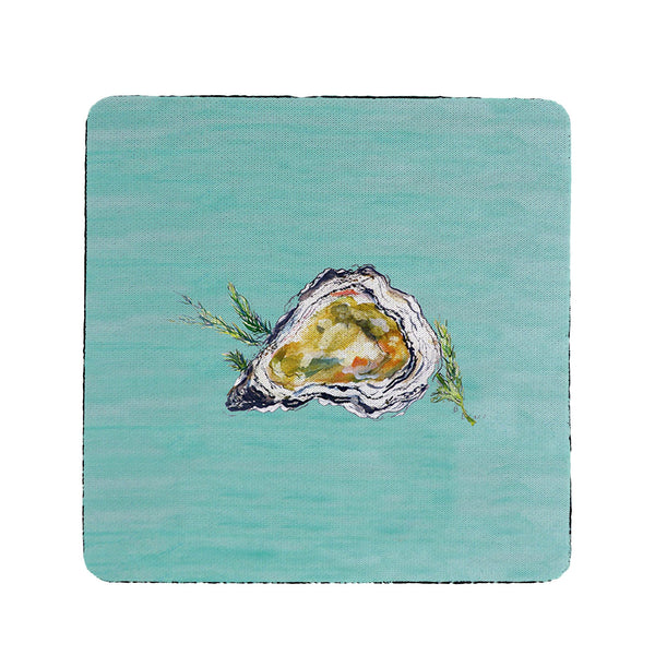 Oyster Shell - Teal Coaster Set of 4