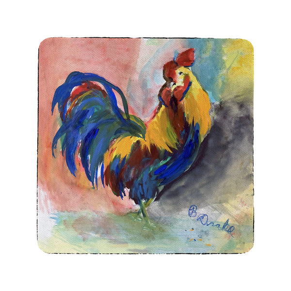 Blue Tail Rooster Coaster Set of 4