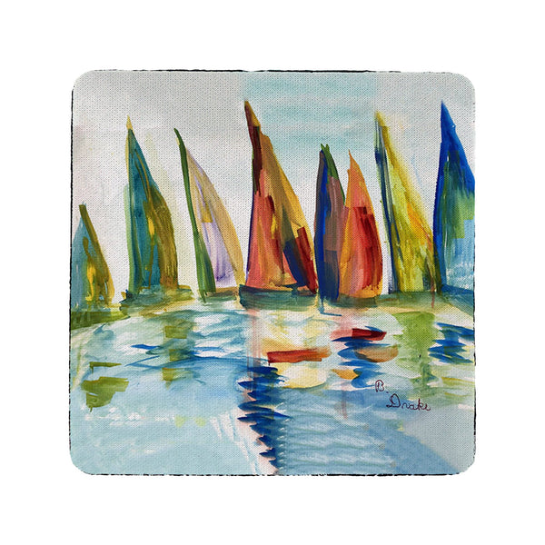 Multi Color Sails Coaster Set of 4